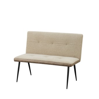 HTI-Living 2-Sitzer Bank Antikbraun/Taupe Joschka 