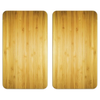 Maximex Abdeckplatten Universal HOLZ-OPTIK, 2er-Set, für alle Herdarten 