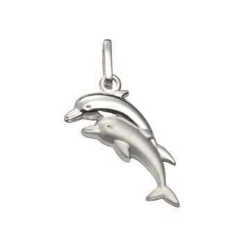 Anhänger 925/- Sterling Silber Delfine 