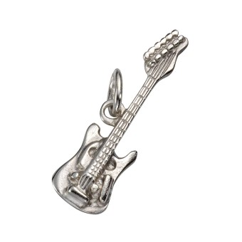 Anhänger 925 Sterling Silber E Gitarre 