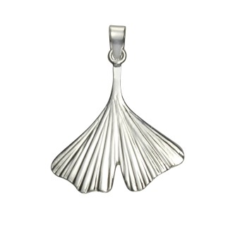 Anhänger 925/- Sterling Silber Ginkgo 