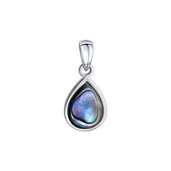 Anhänger 925-Sterling Silber rhodiniert Abalone 