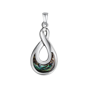 Anhänger 925-Sterling Silber rhodiniert Abalone 