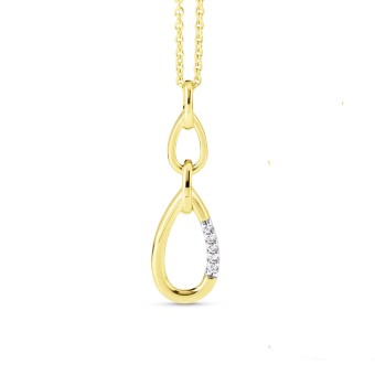 Orolino Anhänger mit Kette 585/- Gelbgold Brillant 