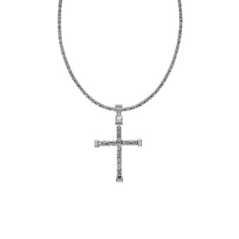 ZEEme Basic Anhänger mit Kette Königskette 925-/ Sterling Silber poliert 