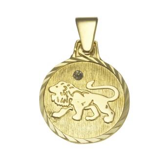 Anhänger Sternzeichen Löwe 333/- Gelbgold 