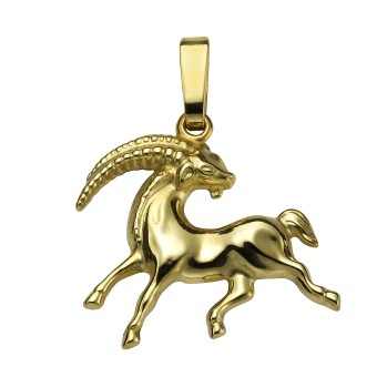 Anhänger Sternzeichen Steinbock 333/- Gelbgold 