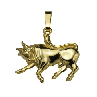 Anhänger Sternzeichen Stier 585/- Gelbgold glanz 