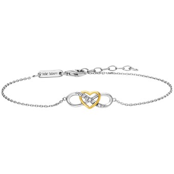 Julie Julsen Armband 925/- Sterling Silber rhodiniert/vergoldet  8 Zirkonia 