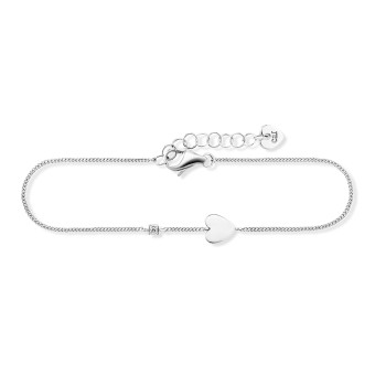 CAI Armband 925/- Sterling Silber rhodiniert Zirkonia Herz 