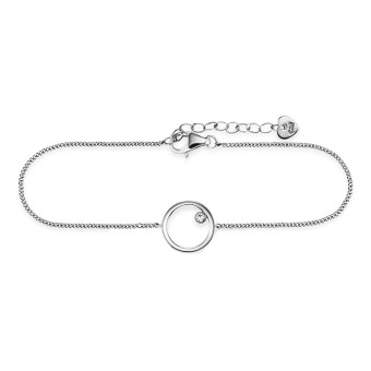 CAI Armband 925 Sterling Silber rhodiniert Zirkonia Kreis 