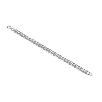 Armband 925/- Sterling Silber weiß  Etruskerarmband 21 cm 