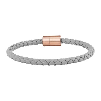 CAI Armband Leder olivenblattgegerbt  grau rosé 