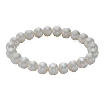 ZEEme Pearls Armband Süßwasserzuchtperlen weiß 8-8,5mm 