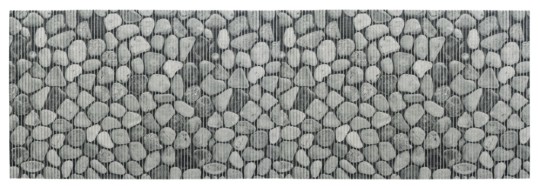 Badematte Sassi, 65 x 200 cm, zuschneidbar 