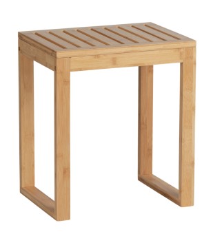 Wenko Badhocker Mod. Bamboo, Hocker aus Bambus 