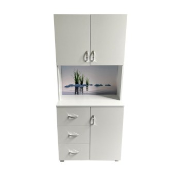 HTI-Living Badschrank Blanca Wellness Motiv Steine 