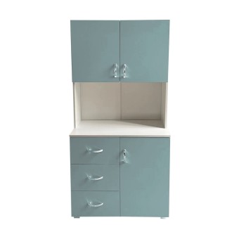 HTI-Living Badschrank Hellblau Weiß 