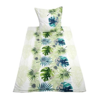 HTI-Living Bettwäsche 2-teiliges Set 135 x 200 Monstera 