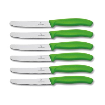 Victorinox Brötchenmesser Tomatenmesser 6-teilig Grün