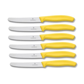 Victorinox Brötchenmesser Tomatenmesser 6-teilig Gelb