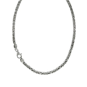 Collier 925/- Sterling Silber Königskette 80 cm 