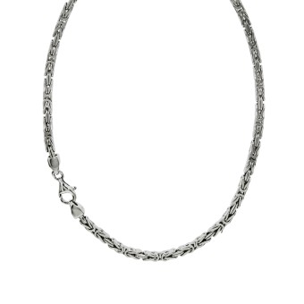 Collier 925/- Sterling Silber Königskette 90 cm 