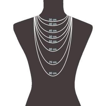 Collier 925/- Sterling Silber mit Hämatit 