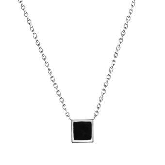 Collier 925-Sterling Silber rhodiniert 