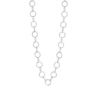 Collier 925/- Sterling Silber rhodiniert diamantiert 