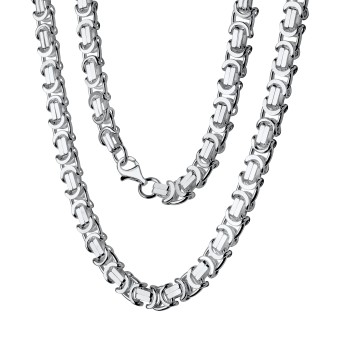 Collier 925/- Sterling Silber weiß  Etruskerkette 50 cm 