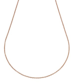 Collier Edelstahl rosévergoldet Ankerkette 2mm breit 