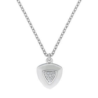 Collier Silber 925 rhodiniert Zirkonia 