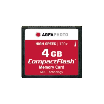 Agfa Photo Compact Flash Speicherkarte Compact Flash 4GB High Speed 120x MLC 