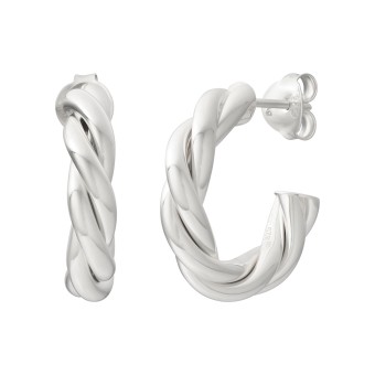 CAI Creole 925 Sterling Silber rhodiniert twisted medium 