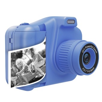 Denver Digitalkamera KPC-1370 blau Kinderkamera mit Drucker 