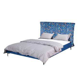 HTI-Living Doppelbett 140 x 200 cm Roxbury Blue Fantasy 