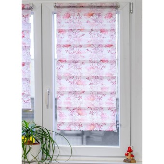 HTI-Living Doppelrollo 100 x 150 Marisol Blumen 2er-Set 