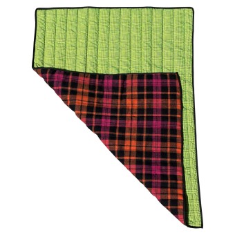 Fashion Dog Double-Face Hundedecke - 100 x 70 cm - Yellow Tartan 