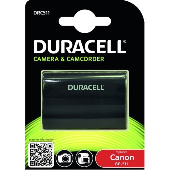 Duracell Li-Ion Akku 1600mAh für Canon BP-511/BP-512 
