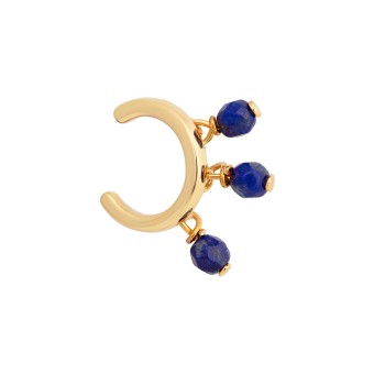 CAI Ear Cuff 925 Silber vergoldet Lapislazuli 