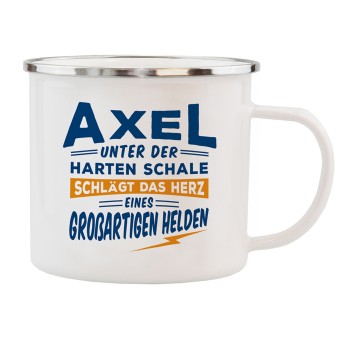 HTI-Living Echter Kerl Emaille Becher Axel 