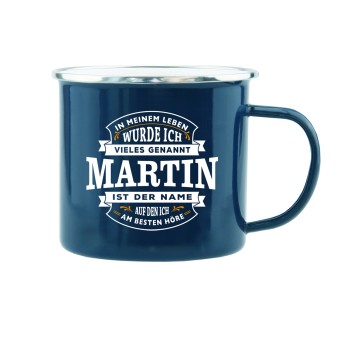 HTI-Living Echter Kerl Emaille Becher Martin 