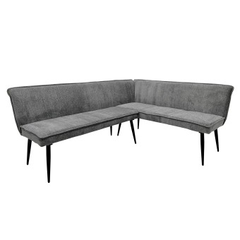 HTI-Living Eckbank 195 x 154 cm Mesilla kurzer Schenkel rechts Grau