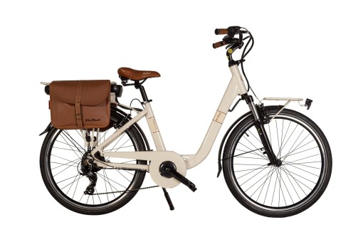 Venice-I love Italy Elektro-Citybike MONOTUBO CLASSIC Lady 26 Zoll, BEIGE CAPPUCCINO 