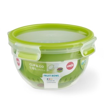 EMSA Obstbox Fruitbowl Kunststoff, 1,1 Liter Clip   Go 