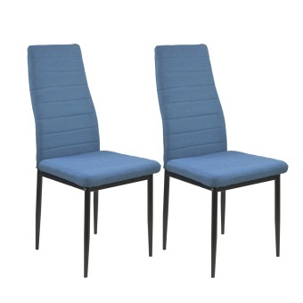 HTI-Living Esszimmerstuhl 2er Set Memphis Blau 