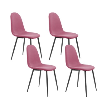 HTI-Living Esszimmerstuhl 4er Set Savannah Pink 