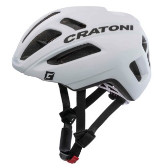 Cratoni Fahrradhelm C-Pro weiß matt gummiert Gr. S/M (54-58cm)