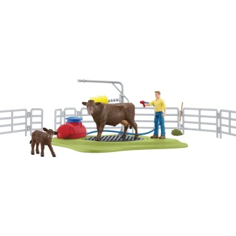 Schleich® Farm World 42529 Kuh Waschstation 